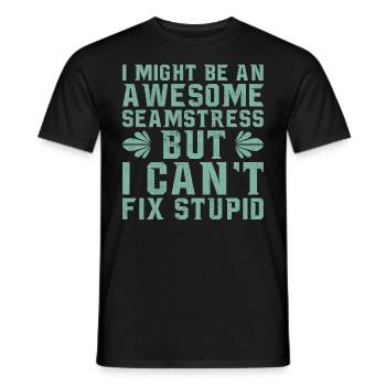 I Might Be An Awesome Seamstress - Männer T-Shirt - Schwarz - Vorne - AI Model Male 178 light (178cm)