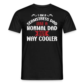 I am A Seamstress Dad - Men's T-Shirt - black - Front - AI Model Male 178 light (178cm)