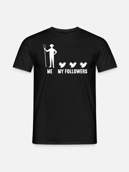 Ich und meine Follower Männer Eichhörnchen - T-shirt herr - svart