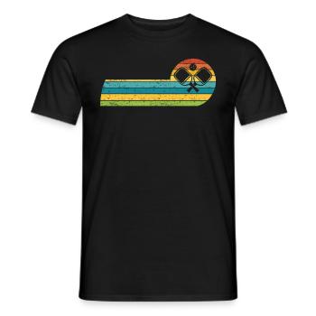 Pickleball Padel-Schläger Pickleball Bälle - Männer T-Shirt - Schwarz - Vorne - AI Model Male 178 light (178cm)