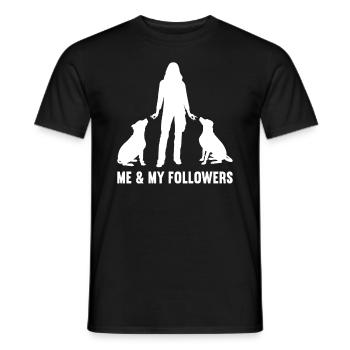 Moi et mes adeptes Chien Chien Chien Chiens - T-shirt homme - noir - Devant - AI Model Male 178 light (178cm)