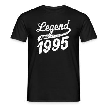 Legend Since 1995 - Men's T-Shirt - black - Front - AI Model Male 178 light (178cm)