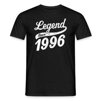 Légende depuis 1996 - T-shirt homme - noir - Devant - AI Model Male 178 light (178cm)