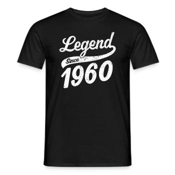 Légende depuis 1960 - T-shirt homme - noir - Devant - AI Model Male 178 light (178cm)