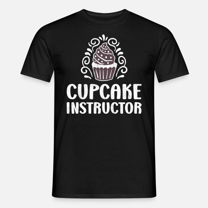Cupcake Instructor - Männer T-Shirt - Schwarz