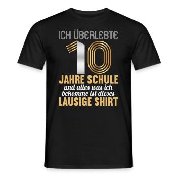 Realschule bestanden Realschulabschluss 2022 - Männer T-Shirt - Schwarz - Vorne - AI Model Male 178 light (178cm)