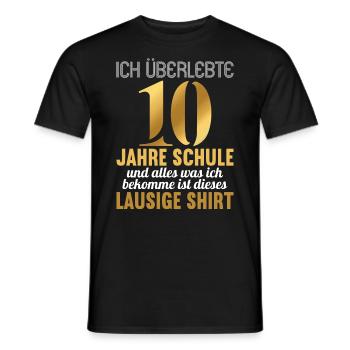 Realschule bestanden Realschulabschluss 2022 - Männer T-Shirt - Schwarz - Vorne - AI Model Male 178 light (178cm)