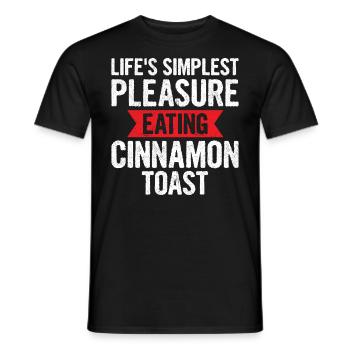Lifes Simplest Pleasure - Men's T-Shirt - black - Front - AI Model Male 178 light (178cm)