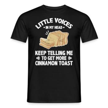 Little Voices In My Head Keep Telling Me - Männer T-Shirt - Schwarz - Vorne - AI Model Male 178 light (178cm)
