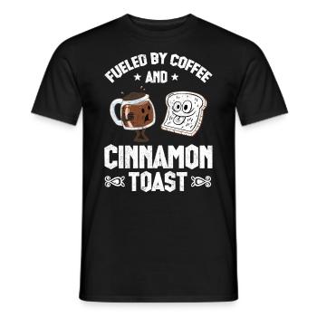 Fueled By Coffee - Men's T-Shirt - black - Front - AI Model Male 178 light (178cm)