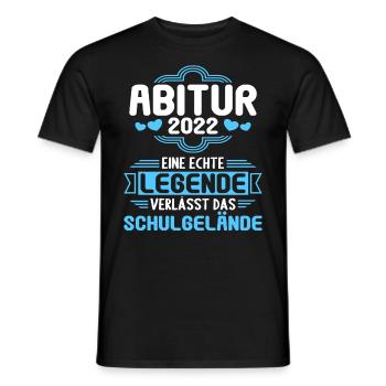 Abitur Gymnasium Damen und Herren Abi 2022 - Männer T-Shirt - Schwarz - Vorne - AI Model Male 178 light (178cm)