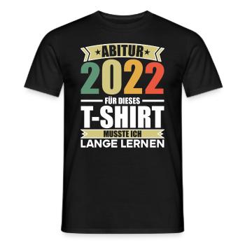 Abitur Gymnasium Damen und Herren Abi 2022 - Männer T-Shirt - Schwarz - Vorne - AI Model Male 178 light (178cm)