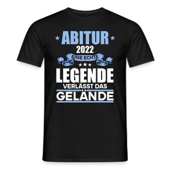 Abitur Gymnasium Damen und Herren Abi 2022 - Männer T-Shirt - Schwarz - Vorne - AI Model Male 178 light (178cm)