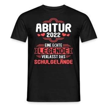 Abitur Gymnasium Damen und Herren Abi 2022 - Männer T-Shirt - Schwarz - Vorne - AI Model Male 178 light (178cm)