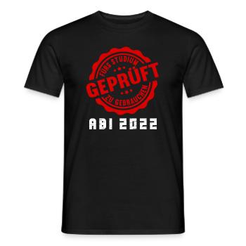 Abitur Gymnasium Damen und Herren Abi 2022 - Männer T-Shirt - Schwarz - Vorne - AI Model Male 178 light (178cm)
