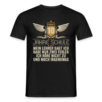 Realschule bestanden Realschulabschluss 2022 - Männer T-Shirt - Schwarz - Vorne - AI Model Male 178 light (178cm)