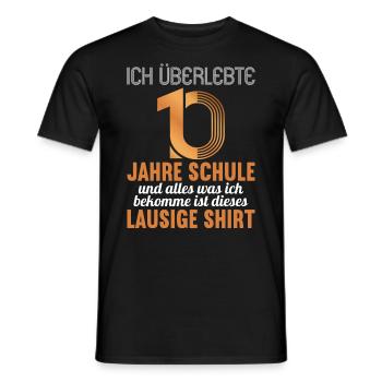 Realschule bestanden Realschulabschluss 2022 - Männer T-Shirt - Schwarz - Vorne - AI Model Male 178 light (178cm)