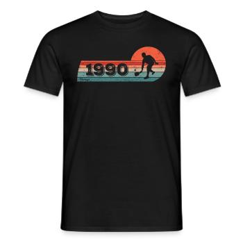 Pickleball-Spieler Jahrgang 1990 Geburtstag Games - Männer T-Shirt - Schwarz - Vorne - AI Model Male 178 light (178cm)