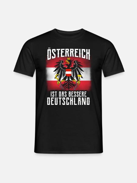 Österreich Tshirt - Männer T-Shirt - Schwarz