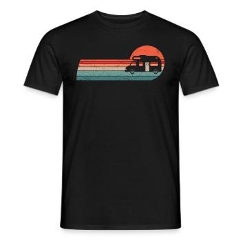 Motorhome Driver Camping Motorhome - Men's T-Shirt - black - Front - AI Model Male 178 light (178cm)