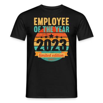 Employés de l’année 2023 - T-shirt homme - noir - Devant - AI Model Male 178 light (178cm)