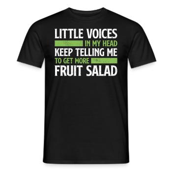 There Is No Future Without Fruit Salad - Men's T-Shirt - black - Front - AI Model Male 178 light (178cm)