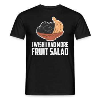 I Wish I Had Fruit Salad - Men's T-Shirt - black - Front - AI Model Male 178 light (178cm)
