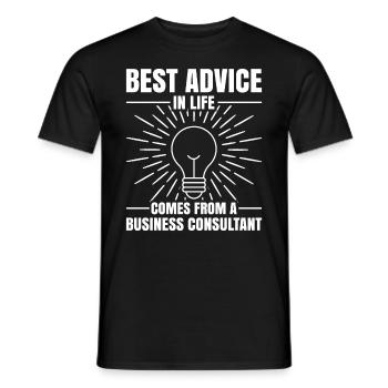 Best Advice In Life Comes From - Männer T-Shirt - Schwarz - Vorne - AI Model Male 178 light (178cm)