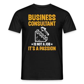 Business Consultant Is Not A Job - Men's T-Shirt - black - Front - AI Model Male 178 light (178cm)