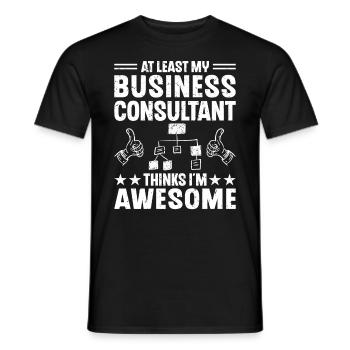 At Least My Business Consultant - Männer T-Shirt - Schwarz - Vorne - AI Model Male 178 light (178cm)