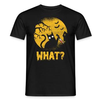Gothic Cat Whisperer Meow Kitty Kitten Halloween - Männer T-Shirt - Schwarz - Vorne - AI Model Male 178 light (178cm)