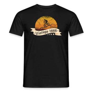 VTT-Bike Mountainbike né en 1999 Anniversaire - T-shirt homme - noir - Devant - AI Model Male 178 light (178cm)
