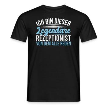 Ich Bin Dieser Legendäre Rezeptionist - Männer T-Shirt - Schwarz - Vorne - AI Model Male 178 light (178cm)