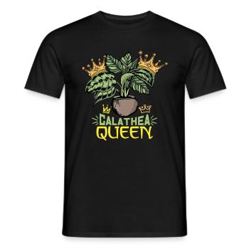 Calathea Plant Florist Flowers Asteraceans - Men's T-Shirt - black - Front - AI Model Male 178 light (178cm)