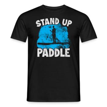 Stand Up Paddle Board Stand Up Paddling SUP - Männer T-Shirt - Schwarz - Vorne - AI Model Male 178 light (178cm)