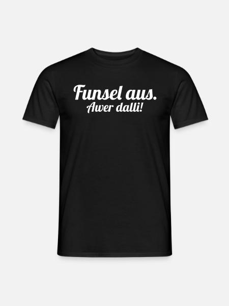 Sächsischer Dialekt Sachsen Sächsische Sprüche - Männer T-Shirt - Schwarz
