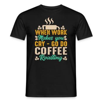 Go Do Coffee Roasting - Männer T-Shirt - Schwarz - Vorne - AI Model Male 178 light (178cm)