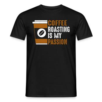Coffee Roasting Is My Passion - Männer T-Shirt - Schwarz - Vorne - AI Model Male 178 light (178cm)