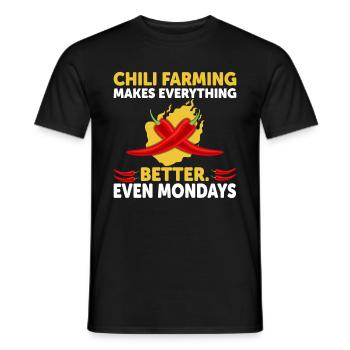 L’agriculture chilienne rend tout meilleur - T-shirt homme - noir - Devant - AI Model Male 178 light (178cm)