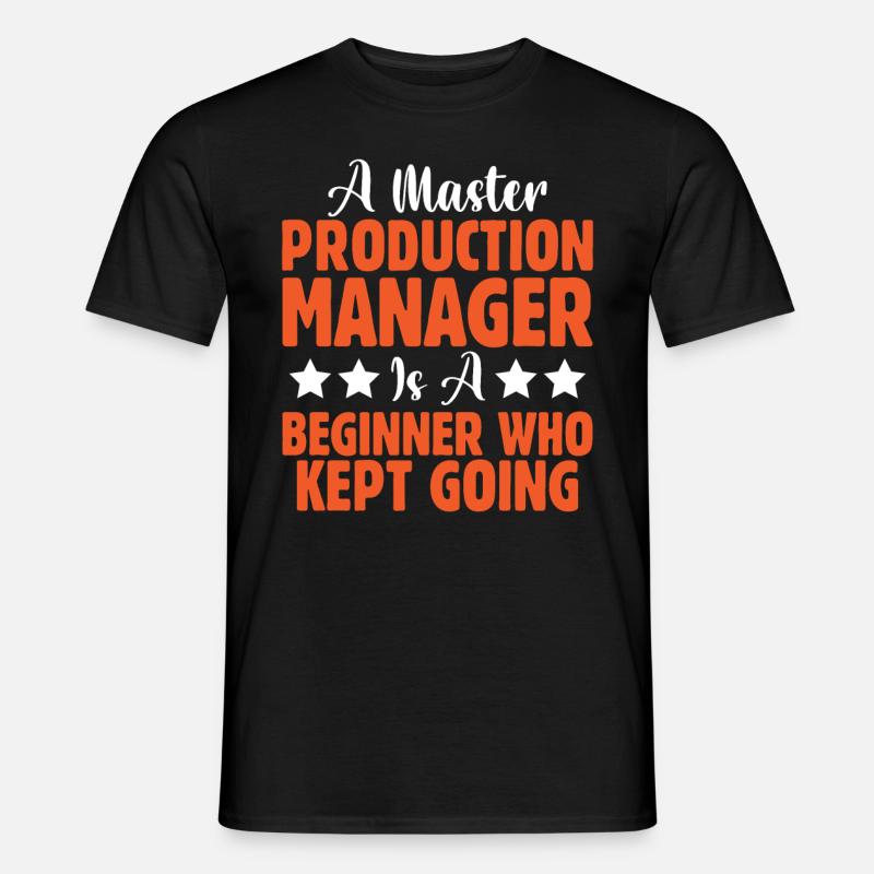 Master Production Manager - Männer T-Shirt - Schwarz