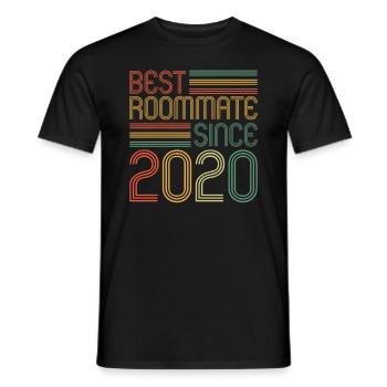 Best roommate since 2020 love your roomates - Men's T-Shirt - black - Front - AI Model Male 178 light (178cm)