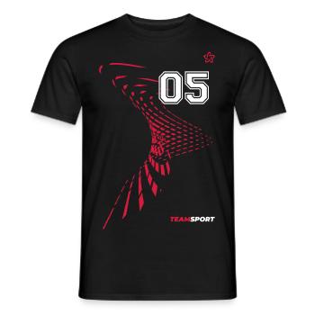 05 JERSEY Number Five Numbers Number 5 Motifs - Men's T-Shirt - black - Front - AI Model Male 178 light (178cm)