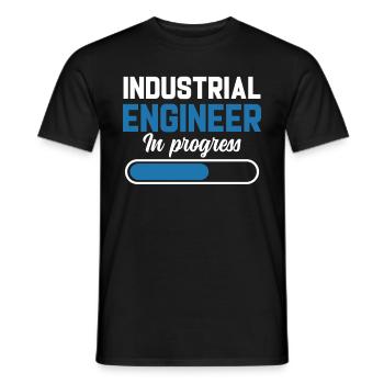 Industrial Engineer In Progress - Männer T-Shirt - Schwarz - Vorne - AI Model Male 178 light (178cm)