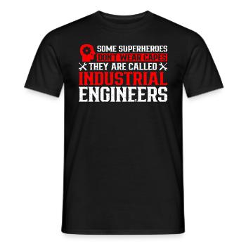 Some Superheroes Do Not Wear Capes - Men's T-Shirt - black - Front - AI Model Male 178 light (178cm)