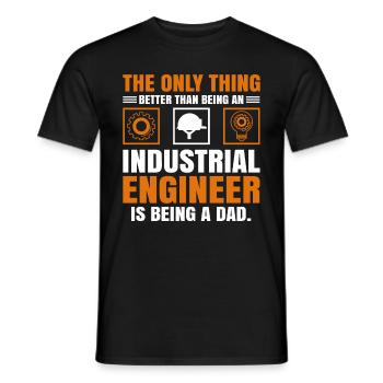 Industrial Engineer Dad - Männer T-Shirt - Schwarz - Vorne - AI Model Male 178 light (178cm)