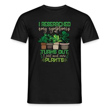 Topfpflanzen Geschenk Frauen Floristin Pflanzen - Männer T-Shirt - Schwarz - Vorne - AI Model Male 178 light (178cm)