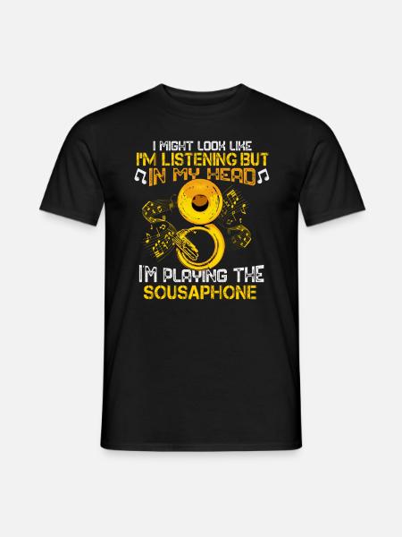 Sousaphon Geschenk Orchester Big Band Sousaphon - Männer T-Shirt - Schwarz