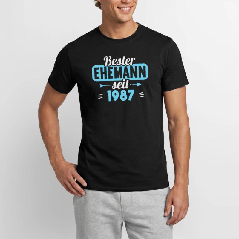 Beste Ehefrau Bester Ehemann seit 1987 Männer T-Shirt