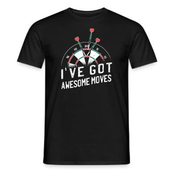 Jeu de fléchettes Dartboard Darts Darts Darts Player - T-shirt homme - noir - Devant - AI Model Male 178 light (178cm)