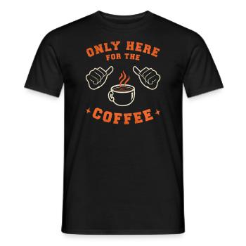 Café Buveur de café Amateurs de café drôle - T-shirt homme - noir - Devant - AI Model Male 178 light (178cm)